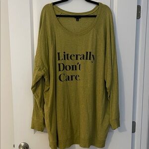 Torrid Olive Green Oversized Top